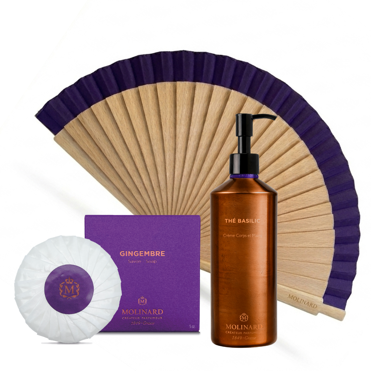 Palet Gingembre, Éventail et Crème Thé Basilic - Offerts
