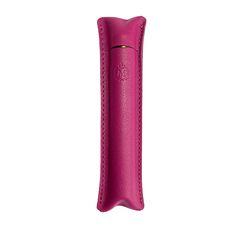 Étui Roll-on en Cuir Fushia