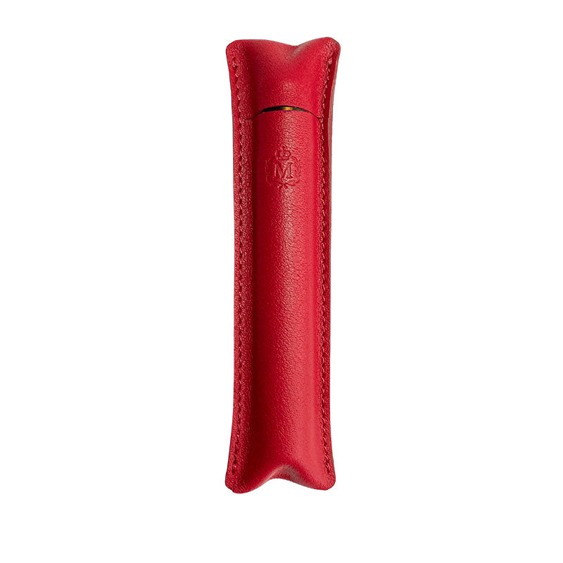 Étui Roll-on en Cuir Rouge